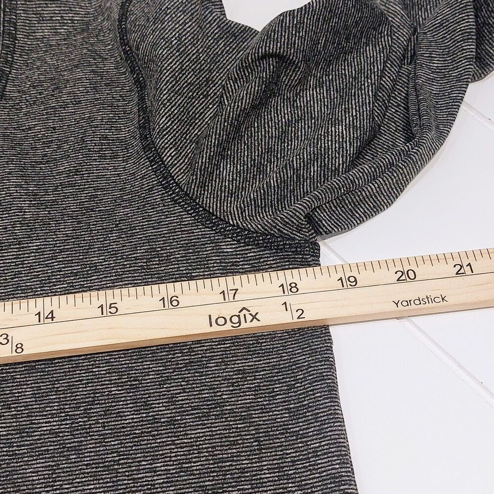 Splendid Women's Large Studio Asymmetrical Hem Tunic Top Black Athletic Yoga - Picture 7 of 9